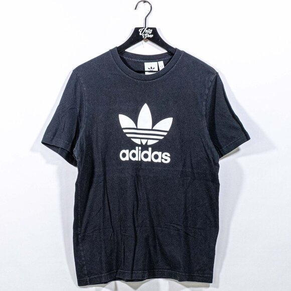Adidas Trefoil Logo T-Shirt Medium Y2K Streetwear Blokecore Skate Sports - Picture 1 of 7
